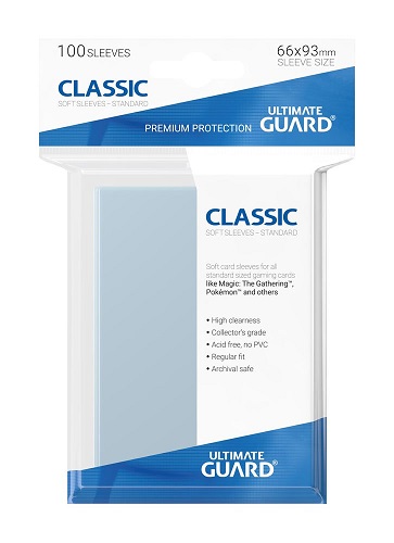 U.GUARD FUNDAS ESTANDAR TRANSPARENTE CLASSIC SOFT (100)