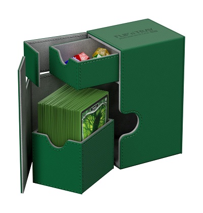 U.GUARD FLIP'N'TRAY DECK CASE 80+ CAJA XENOSKIN VERDE