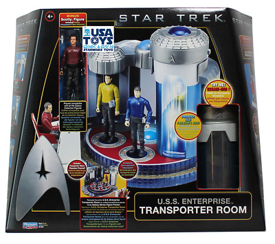 PLAYMATES TOYS SET STAR TREK 2009 TRANSPORTER ROOM U.S.S. ENTERPRISE CON LUZ Y SONIDO