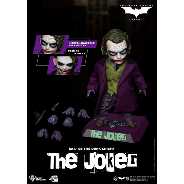 EGG ATTACK ACTION  BATMAN THE DARK KNIGHT THE JOKER 17CM