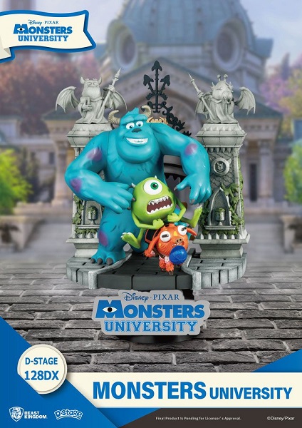 DIORAMA D-STAGE Monstruos University PVC Diorama Mike & Sulley 14 cm