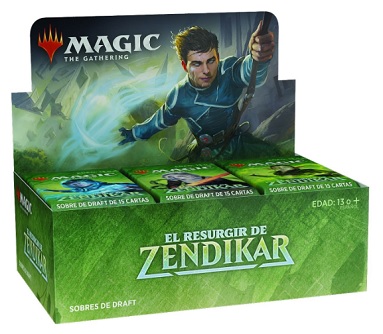 EL RESURGIR DE ZENDIKAR CAJA DE SOBRES