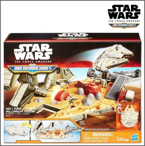 MICROMACHINES SET DE BATALLA STAR WARS HALCON MILENARIO EPISODIO VII