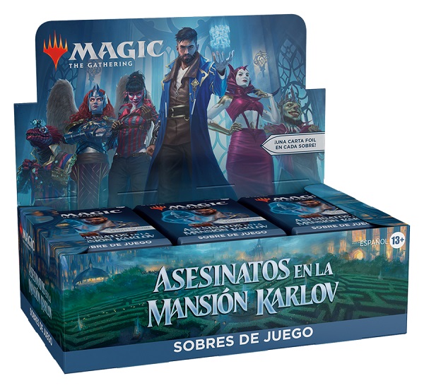 ASESINATOS EN LA MANSION KARLOV CAJA DE SOBRES DE JUEGO