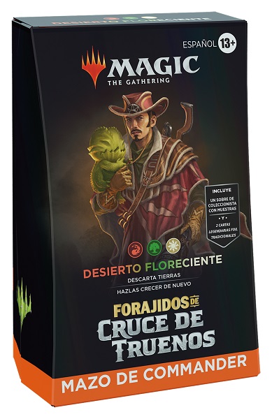 FORAJIDOS DE CRUCE DE TRUENOS BARAJA COMMANDER DESIERTO FLORECIENTE