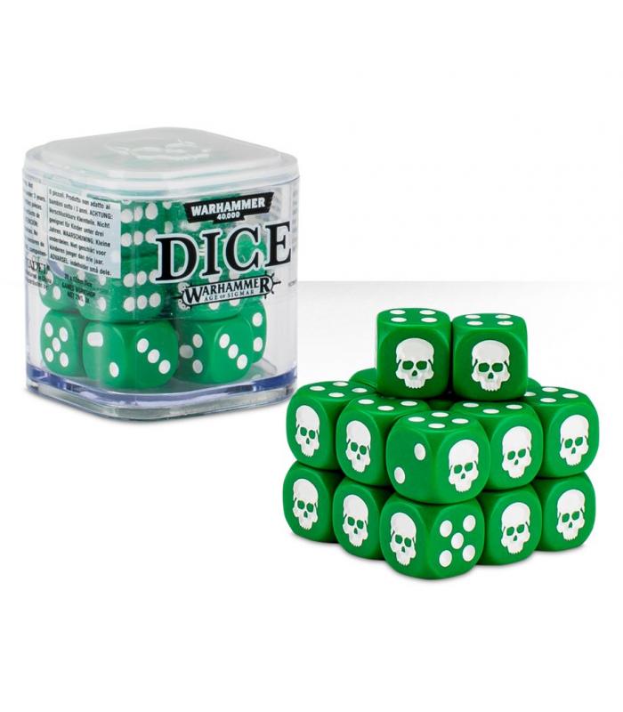 CITADEL 12MM DICE SET (6-PACK) VERDES