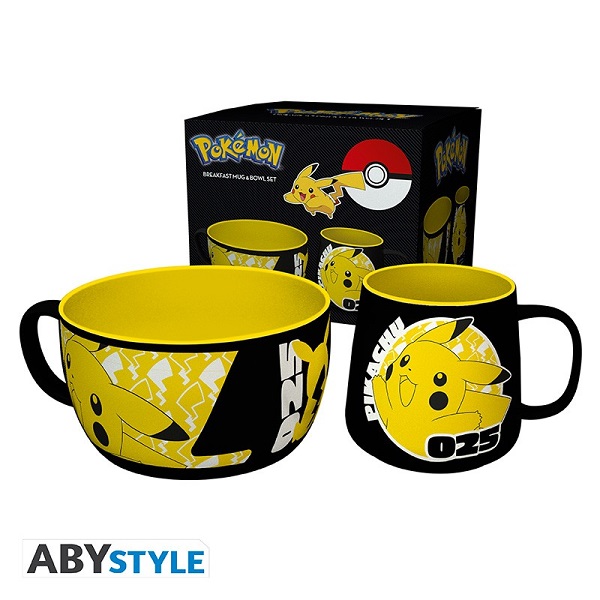 SET DESAYUNO POKEMON BOL + TAZA PIKACHU