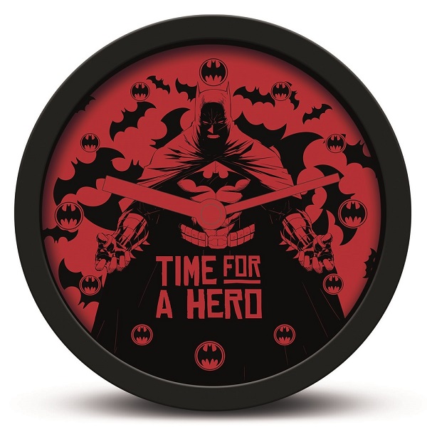 RELOJ DESPERTADOR DC COMICS BATMAN TIME FOR A HERO