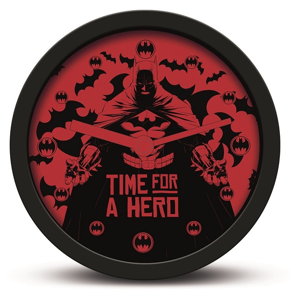 RELOJ DESPERTADOR DC COMICS BATMAN TIME FOR A HERO