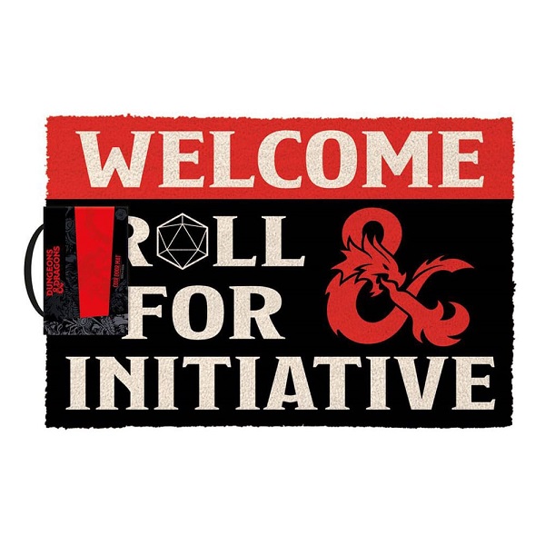 FELPUDO DUNGEONS & DRAGONS ROLL FOR INITIATIVE 40x60