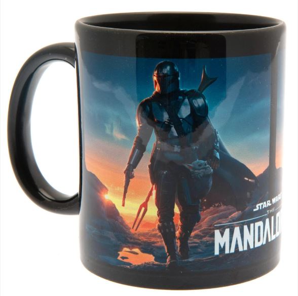 TAZA MANDALORIAN ATARDECER STAR WARS