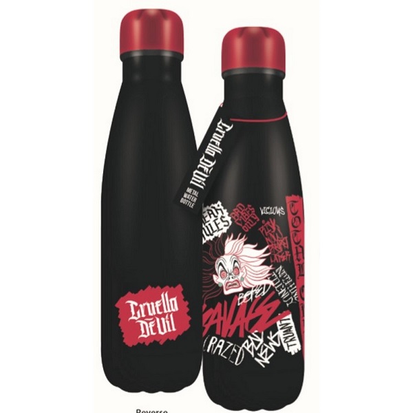 BOTELLA METALICA DISNEY CRUELLA DE VILL 101 DALMATAS