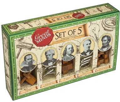 PUZLE GREAT MINDS: SET OF 5 - MEN