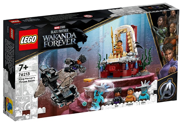 LEGO SALA DEL TRONO DEL REY NAMOR BLACK PANTHER WAKANDA FOREVER