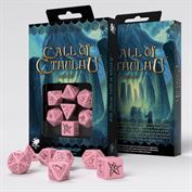 Q-WORKSHOP: CALL OF CTHULHU PACK DADOS FUCSIA & NEGRO (7)