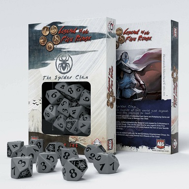 LA LEYENDA DE LOS CINCO ANILLOS: SET DE 10 DADOS CLAN ARAÑA