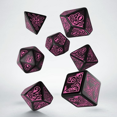 Q-WORKSHOP: CALL OF CTHULHU, 7TH EDITION PACK DADOS NEGRO & MAGENTA (7)