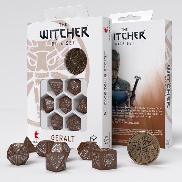 Q-WORKSHOP THE WITCHER GERALT ROACH'S COMPANION DICE SET (7)