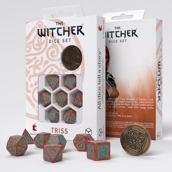 Q-WORKSHOP THE WITCHER TRISS MERIGOLD THE FEARLESS DICE SET (7)