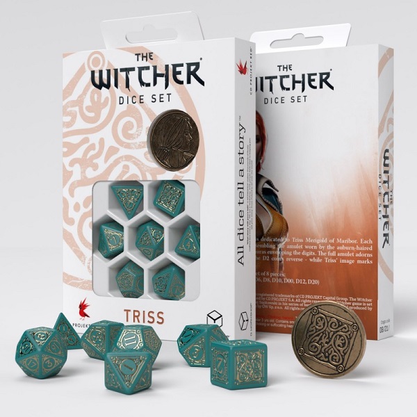 Q-WORKSHOP THE WITCHER TRISS THE BEAUTIFUL HEALER DICE SET (7)