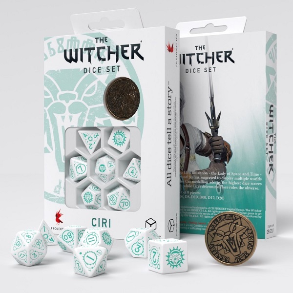 Q-WORKSHOP THE WITCHER CIRI THE LAW OF SURPRISE DICE SET (7)