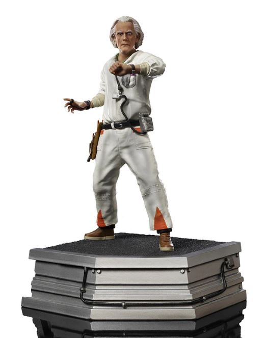 Estatua Regreso al Futuro 2 Set Completo DeLorean Deluxe Iron Studios