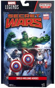 Shield-Wielding Heroes Marvel Legends Secret Wars Comic Pack