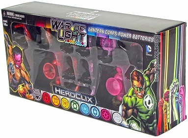 HEROCLIX: WAR OF LIGHT, LANTERN CORPS POWER BATTERIES (NARANJA/MORADO)