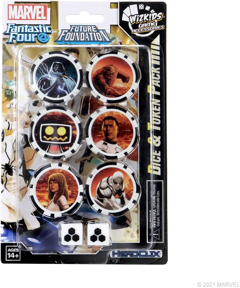 HEROCLIX: FANTASTIC FOUR FUTURE FOUNDATION DICE & TOKEN PACK