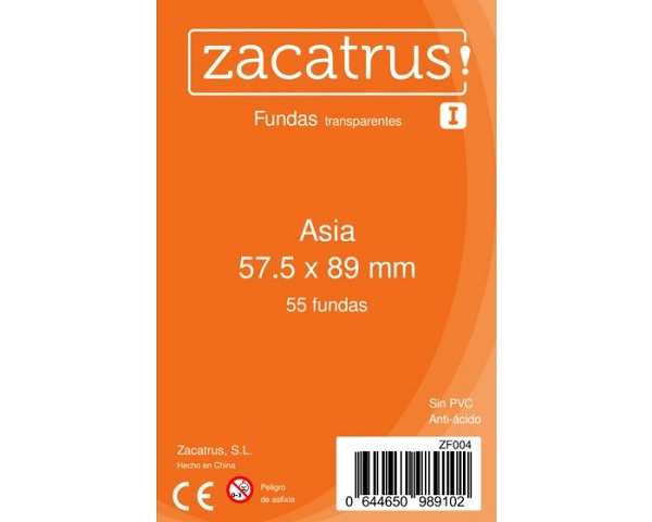 FUNDAS ZACATRUS! ASIA 57´5X89 (55 UNIDADES)