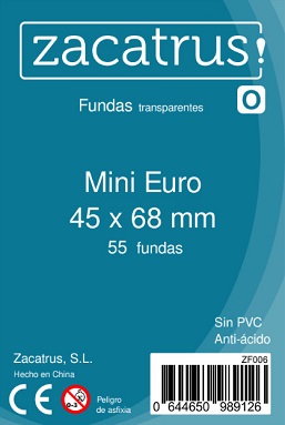FUNDAS ZACATRUS! MINI EURO 45X68 (55 UNIDADES)