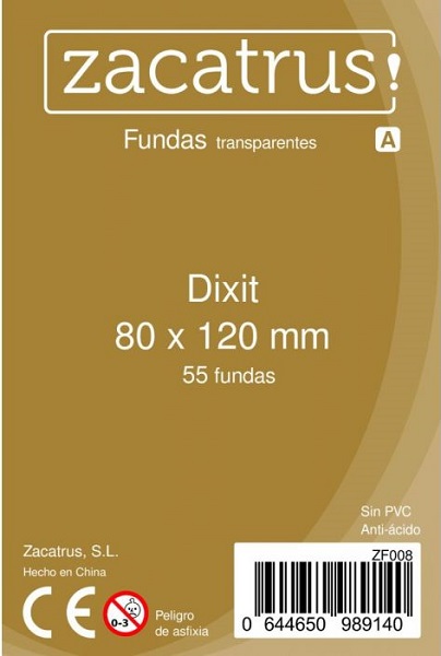 FUNDAS ZACATRUS! DIXIT 80X120 (55 UNIDADES)