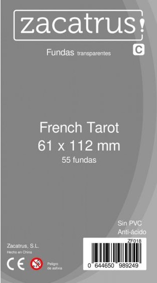 FUNDAS ZACATRUS! FRENCH TAROT 61X112 (100)