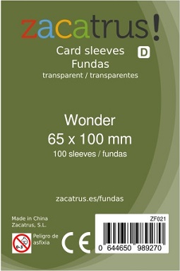 FUNDAS ZACATRUS! WONDER 65X100 (55 UNIDADES)