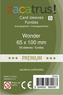 FUNDAS ZACATRUS! WONDER PREMIUM 65X100 (50 UNIDADES)