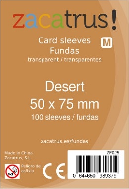 FUNDAS ZACATRUS! DESERT S 50X75 (100 UNIDADES)
