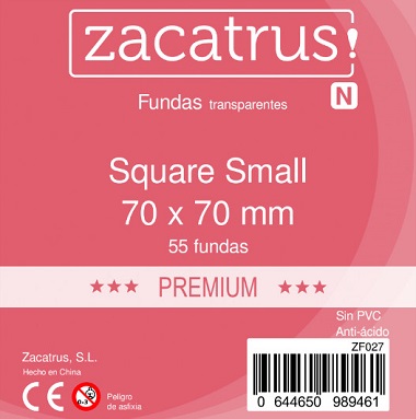 FUNDAS ZACATRUS! SQUARE PEQUEÑAS PREMIUM 70X70 MM (55)