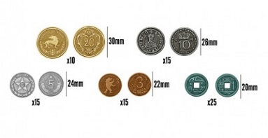 SCYTHE: 80 MONEDAS METALICAS