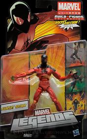 SCARLET SPIDER MARVEL LEGENDS SERIE ROCKET RACCOON FIGURA 15CM
