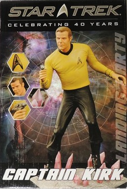 STAR TREK CELEBRATING 40 YEARS LANDING PARTY STATUE - CAPTAIN KIRK