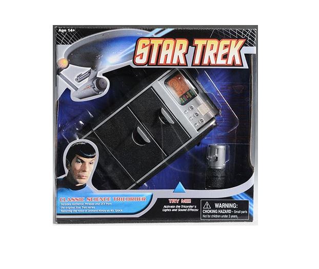 STAR TREK TRICORDER CIENTIFICO (CAJA DAÑADA) (SIN BATERIA)