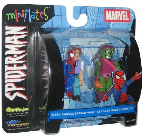 Marvel MiniMates Peter Parker Spider-Man & Classic Green Goblin Series 2 Figure Set