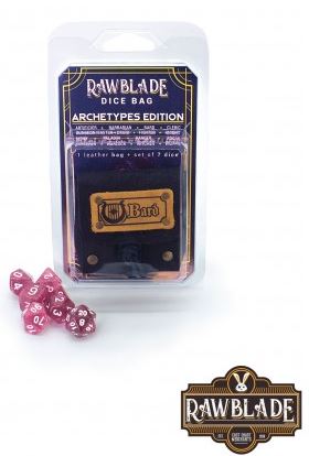 RAWBLADE SET DE DADOS + BOLSA DE CUERO BARDO