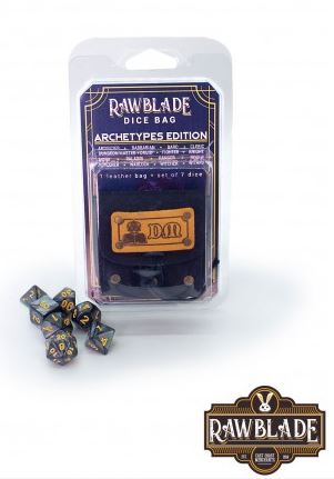 RAWBLADE SET DE DADOS + BOLSA DE CUERO DUNGEON MASTER