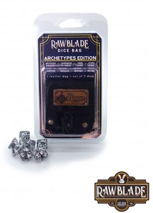 RAWBLADE SET DE DADOS + BOLSA DE CUERO PICARO