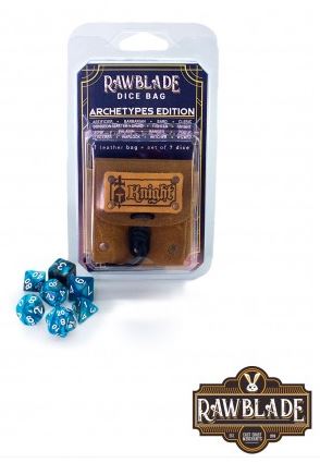 RAWBLADE SET DE DADOS + BOLSA DE CUERO CABALLERO