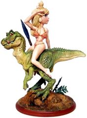 Dino girl William Stout's Cutie Pies estatua 18 cm