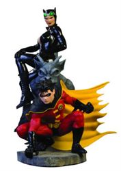 Robin & Catwoman Batman family estatua 28 cm