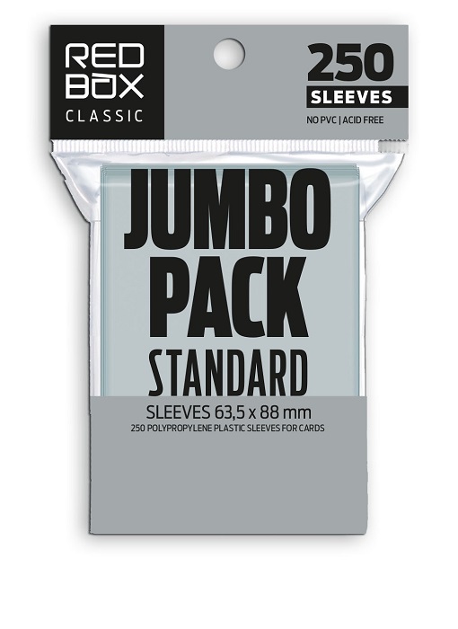 FUNDAS RED BOX JUMBO PACK STANDARD CLASSIC 60 MICRAS 63,5X88 (250)