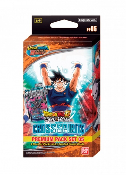 DRAGON BALL SUPER: UNISON WARRIOR 5 CROSS SPIRIT PREMIUM PACK SET